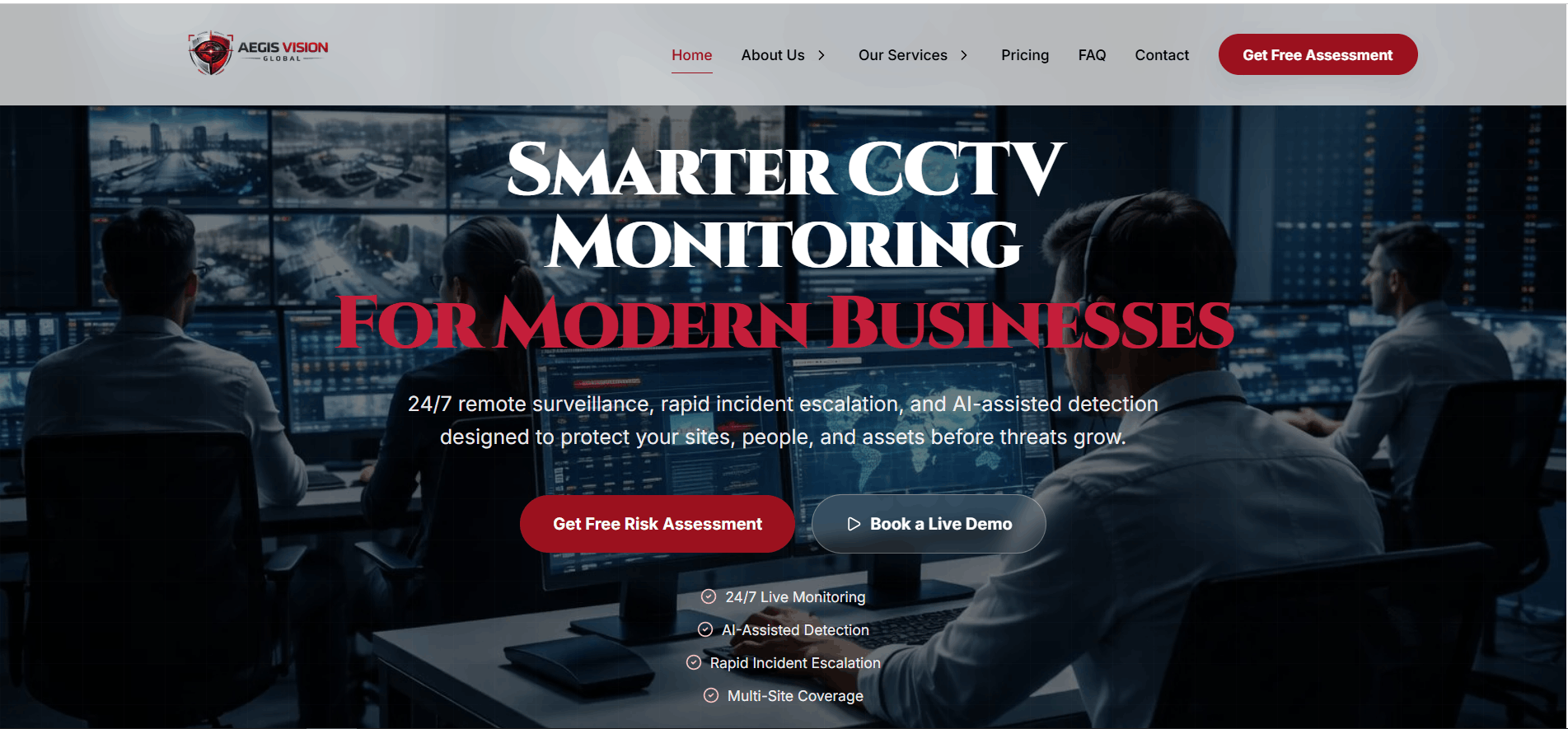 Aegis Vision Global Website