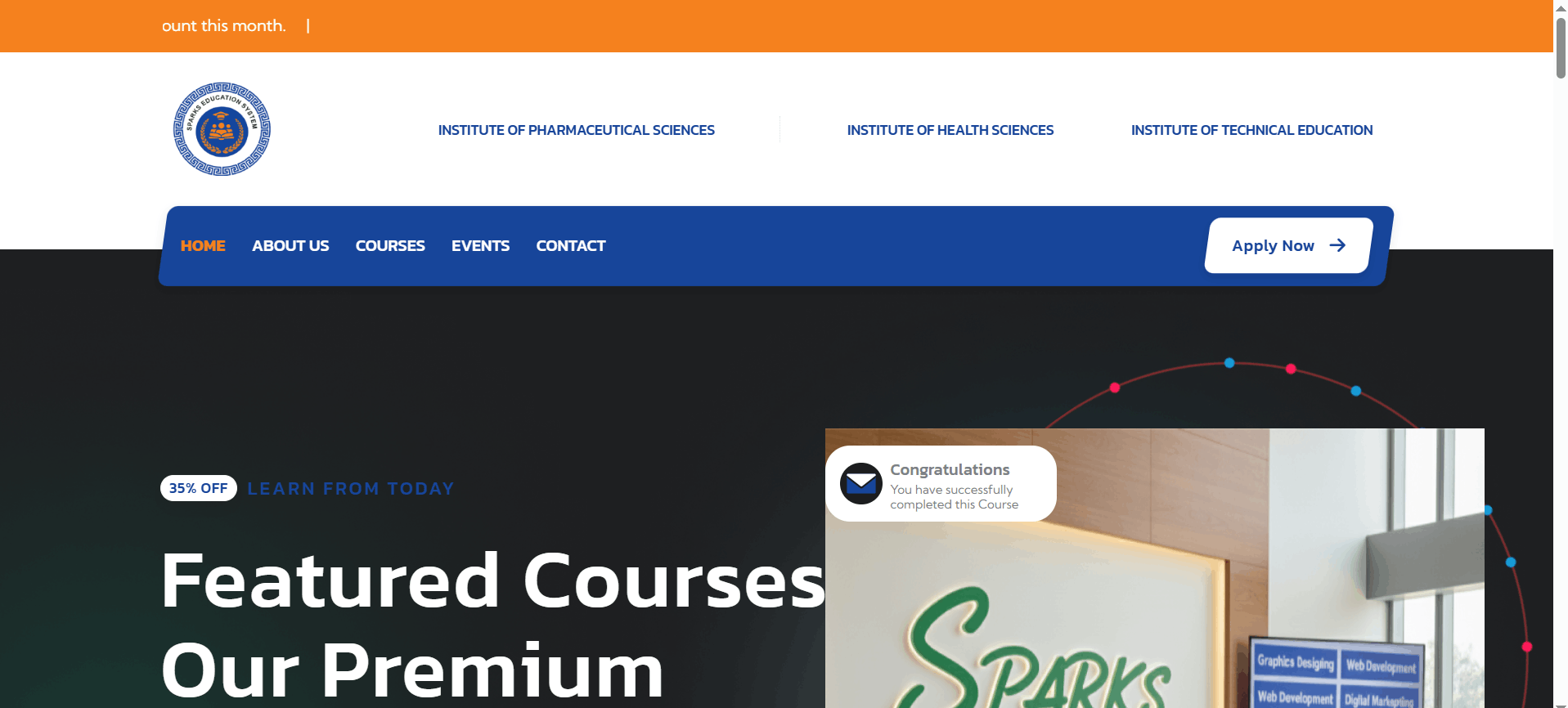 Sparks Education Website