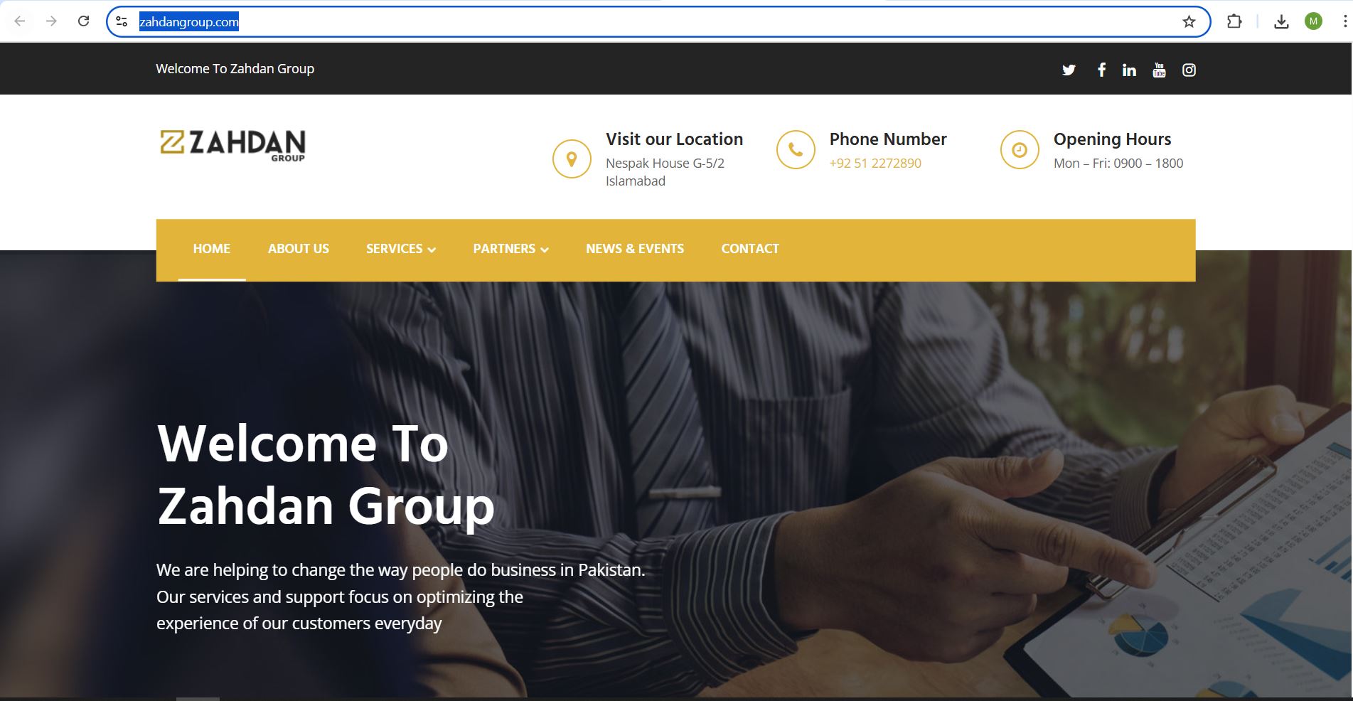 Zahdan Group Website